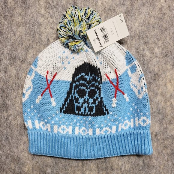 Hanna Andersson Beanie Child Medium Star Wars Holiday Sweaterknit Darth Vader - Picture 1 of 6